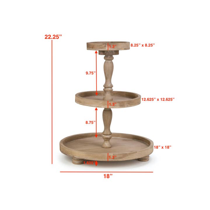 Tripar International - Wholesale Retailer Display Stand/Case - Three Tier Wooden Display Stands3