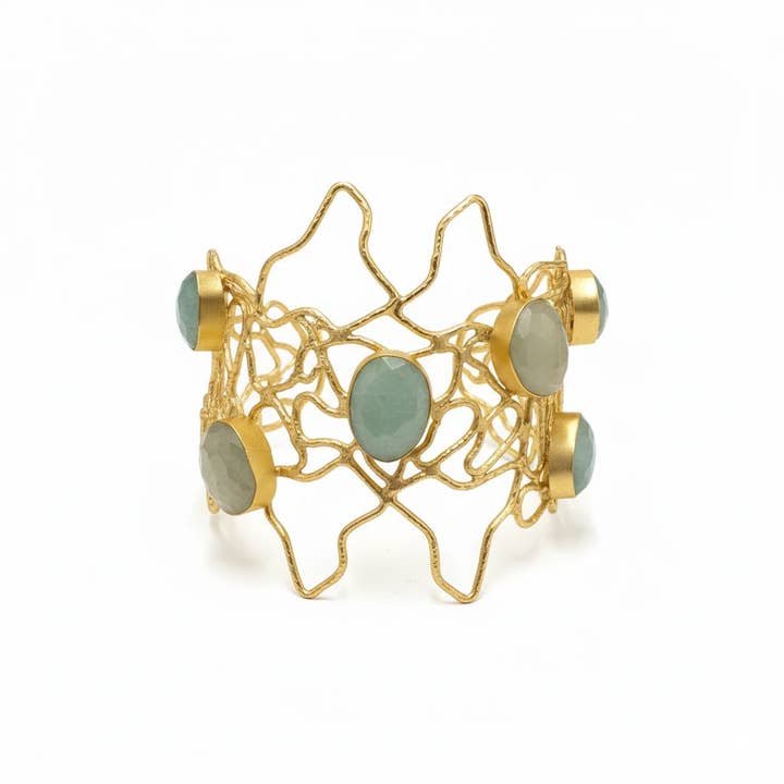 Bracciale Úrsula Ed. Limitata Verde acqua Amazzonite per la vendita all'ingrosso da parte di ACUS