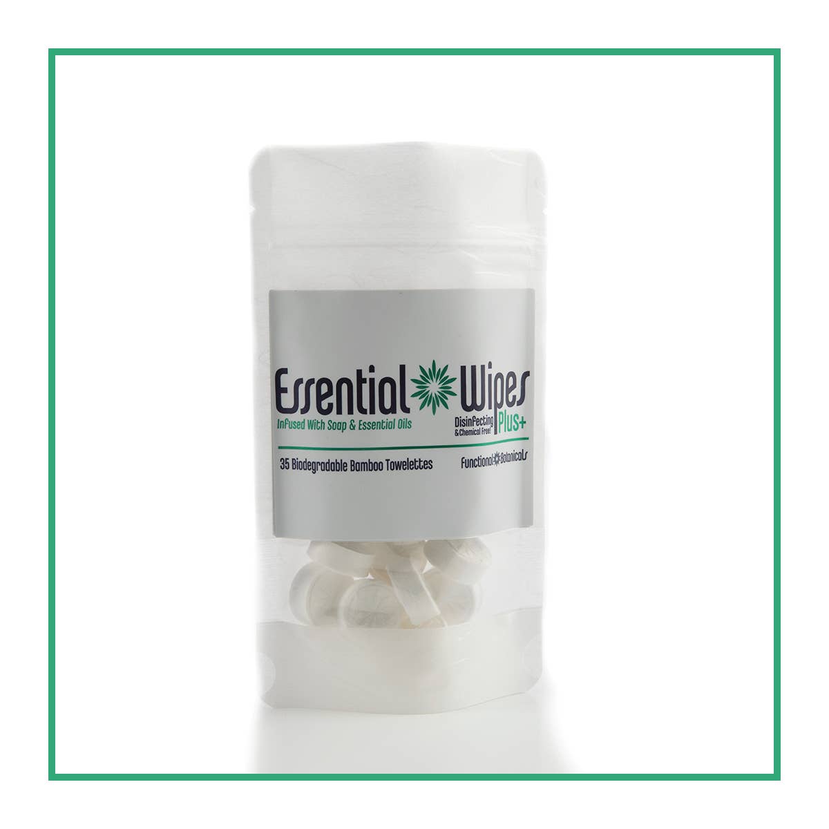 Functional Botanicals - Wholesale Face & body wipes - Essential Wipes Plus Eco Pak