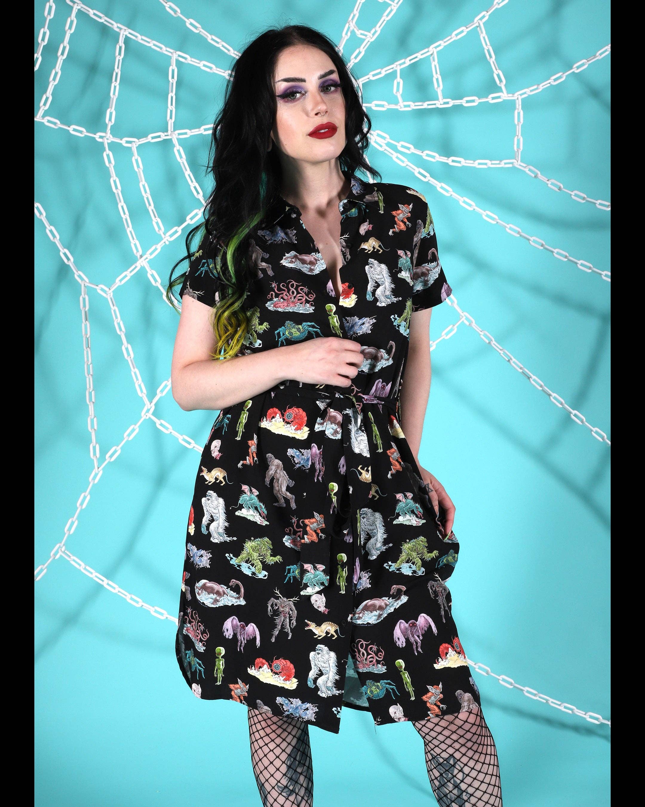 Pretty Snake – Engroshandel Kjole - Dame – Cryptids sommerkjole1