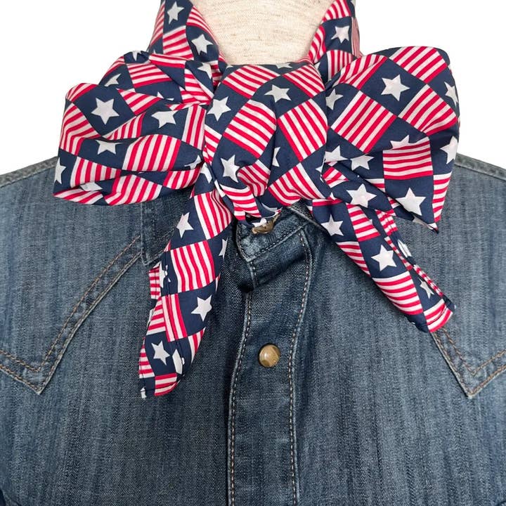 Cowtown Wild Rags - Wholesale Bandana - Unisex - Cowboy Bandana 36" (Patriot) 100% Cotton4