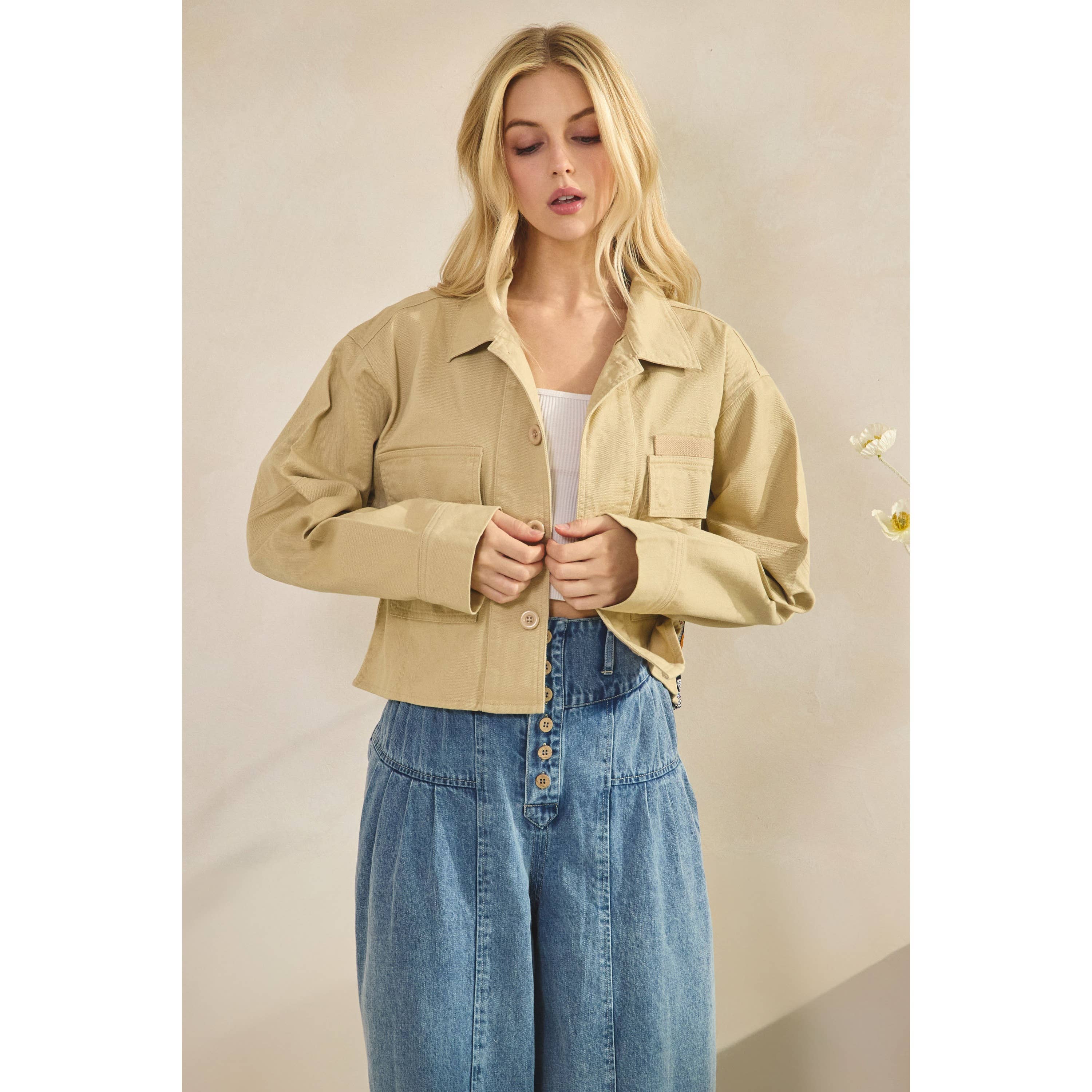 Veveret – Blusão - Mulher por atacado – Casaco com Contraste de Lantejoulas3