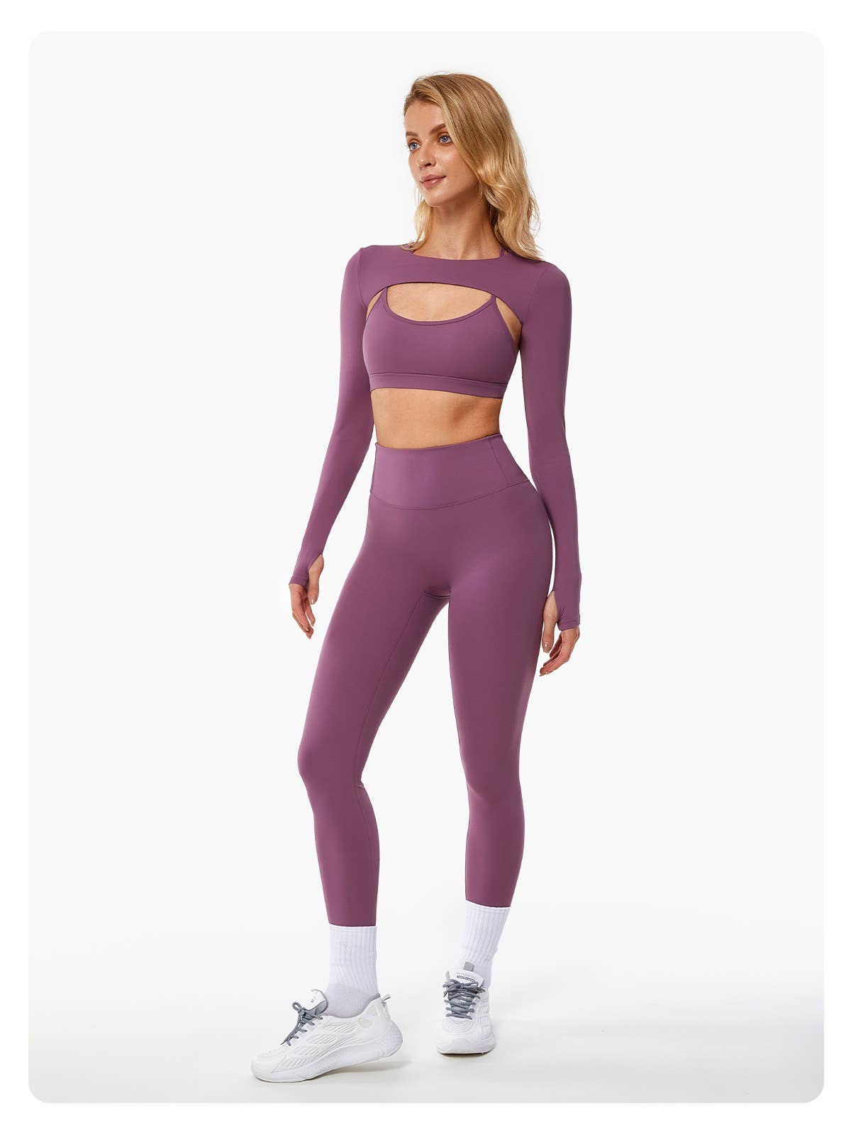 Mantra Active - Wholesale Activewear Set - Women's - Odette Sports Bra, Crop Top, and Legging 3 Piece Set5