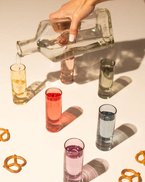 Saludi Glassware - Wholesale Shot Glass - The Tequila Shot Glass Board (Set of 6 Glasses)2