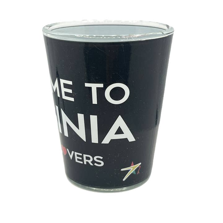 7 Star - Wholesale Bottle and Shot Glass Display - Welcome to Virginia State Shot Glass 2 oz 2