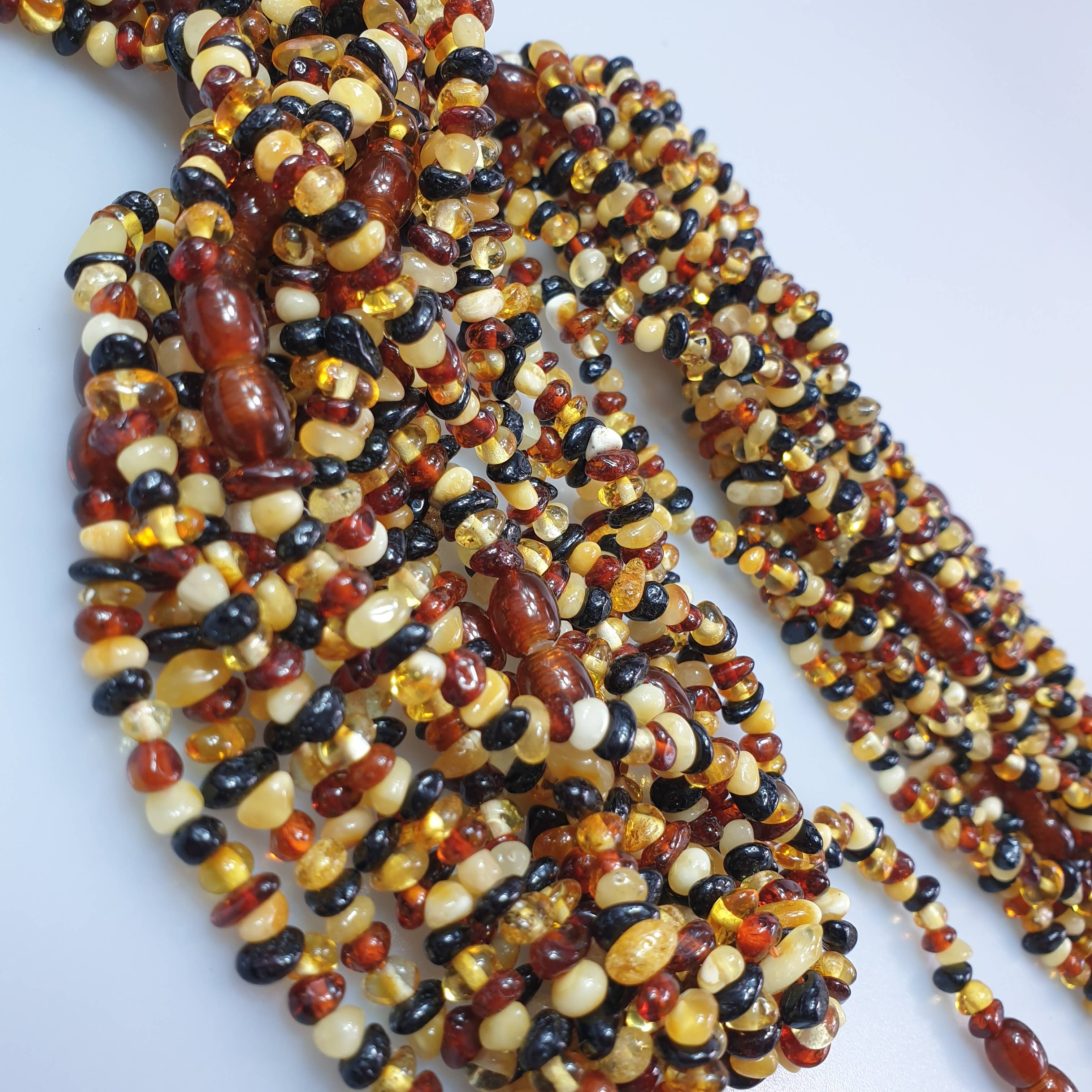 AmberLithuania - Vente Collier de perles - Collier en ambre naturel de la Baltique pour guérison par les cristaux3