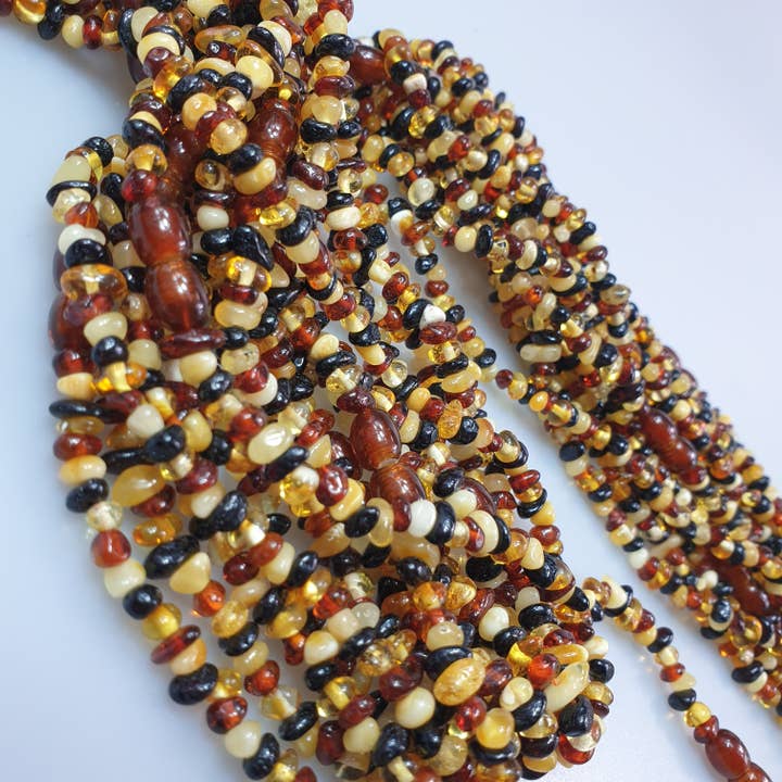AmberLithuania - Vente Collier de perles - Collier en ambre naturel de la Baltique pour guérison par les cristaux3