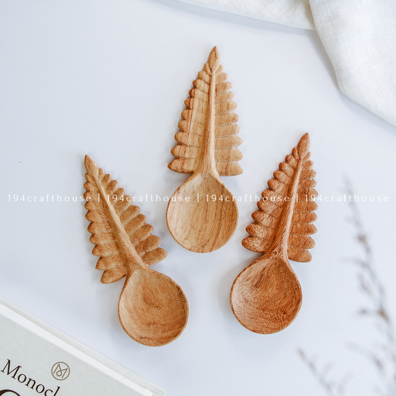 194 Craft House - Vente Cuillère doseuse - Cuillères et pelles à mesurer en bois rustique - Décoration intérieure et cadeaux5