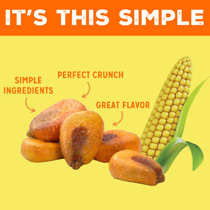 LOVE CORN - Wholesale Puffed Snack - LOVE CORN Cheddar Multipack 0.7oz x 20 Bags1