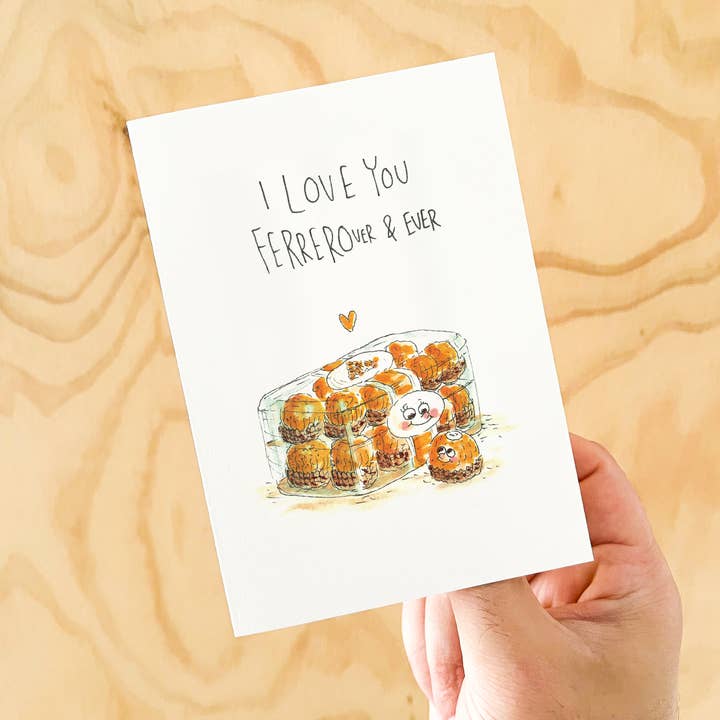 Well Drawn - Wholesale Love Card - I Love You Ferrerover and Ever3