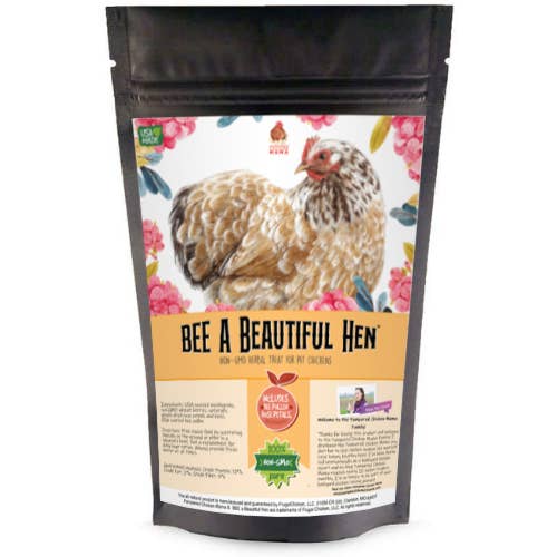 Dahlia Pets - Wholesale Pet Treats - Dog - BEE A Beautiful Hen Herbal Treat With Mealworms, Wheat, & Rose Petals For Chickens1