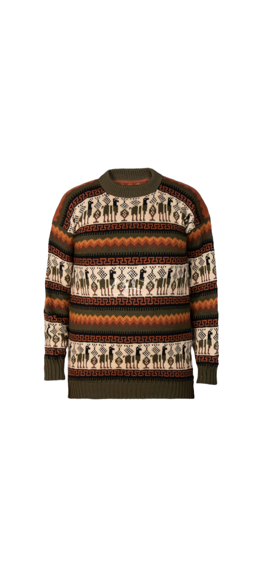 MODA LATINA - Venta al por mayor Jersey de punto - Unisex - Suéter unisex de lana de alpaca con diseño de llamas8