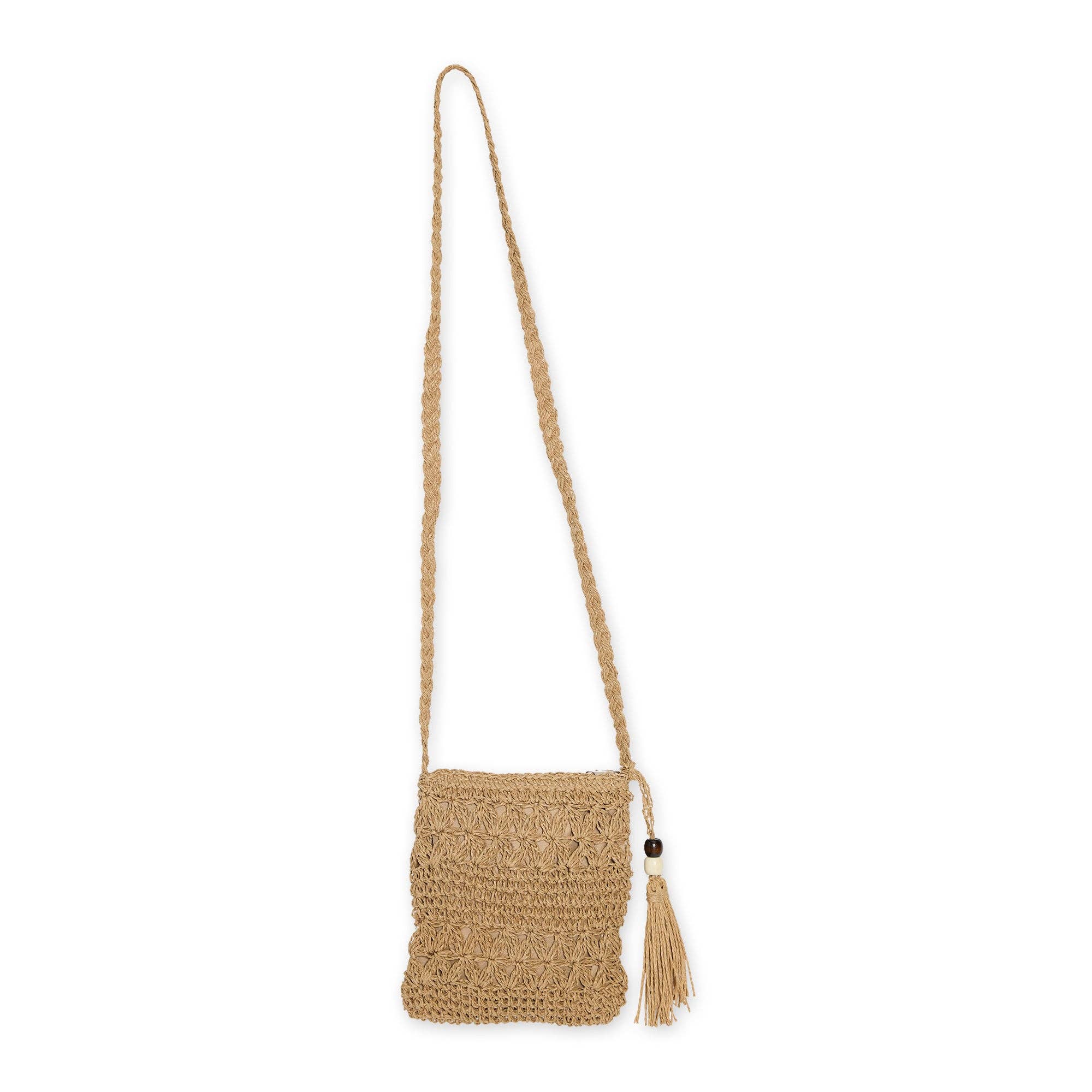 Hadley Wren - Wholesale Crossbody Bag - Women's - Straw Crossbody Bag - Natural0