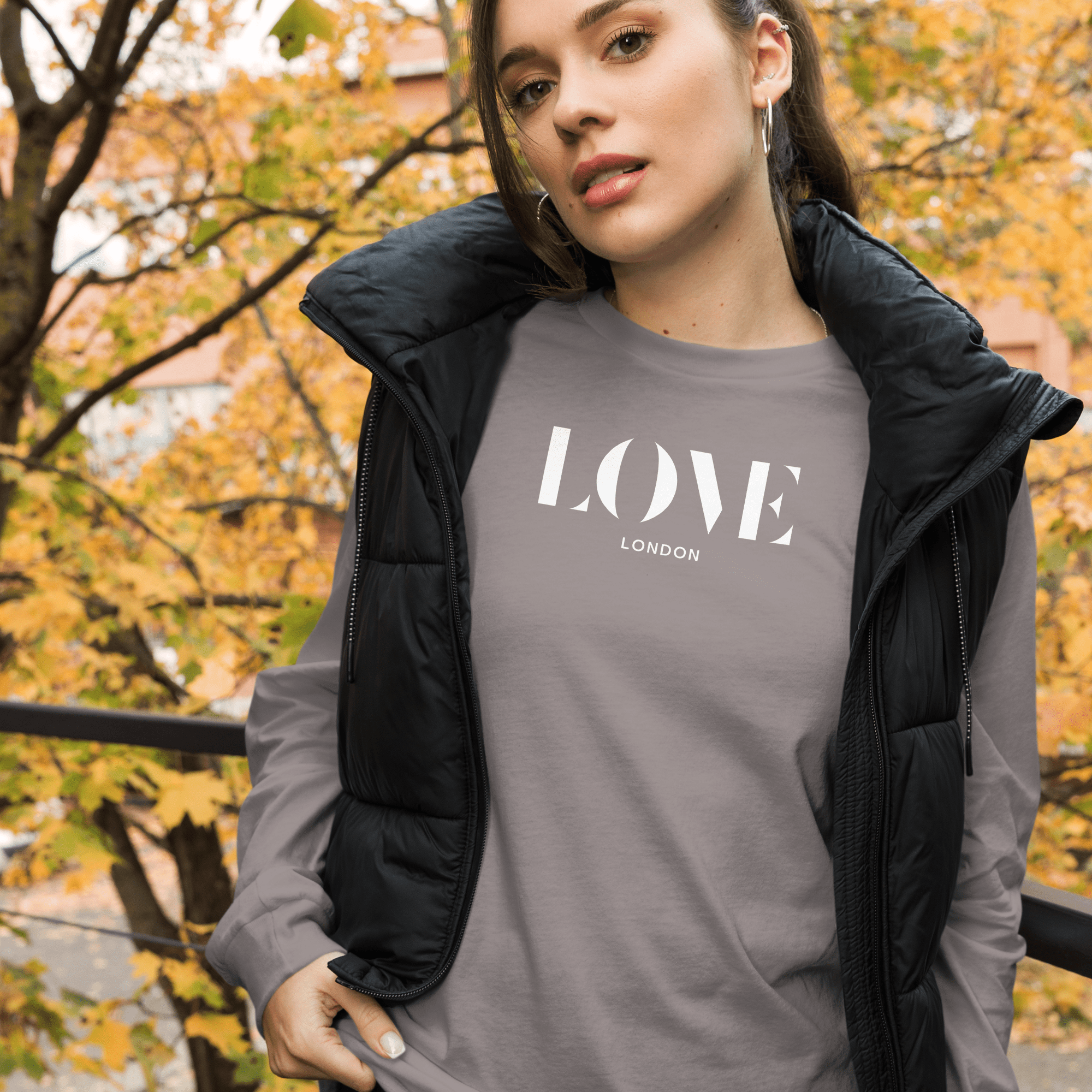 Jolly & Goode - Wholesale Screen Printed T-Shirt - Women's - Love London Long Sleeve Shirt19