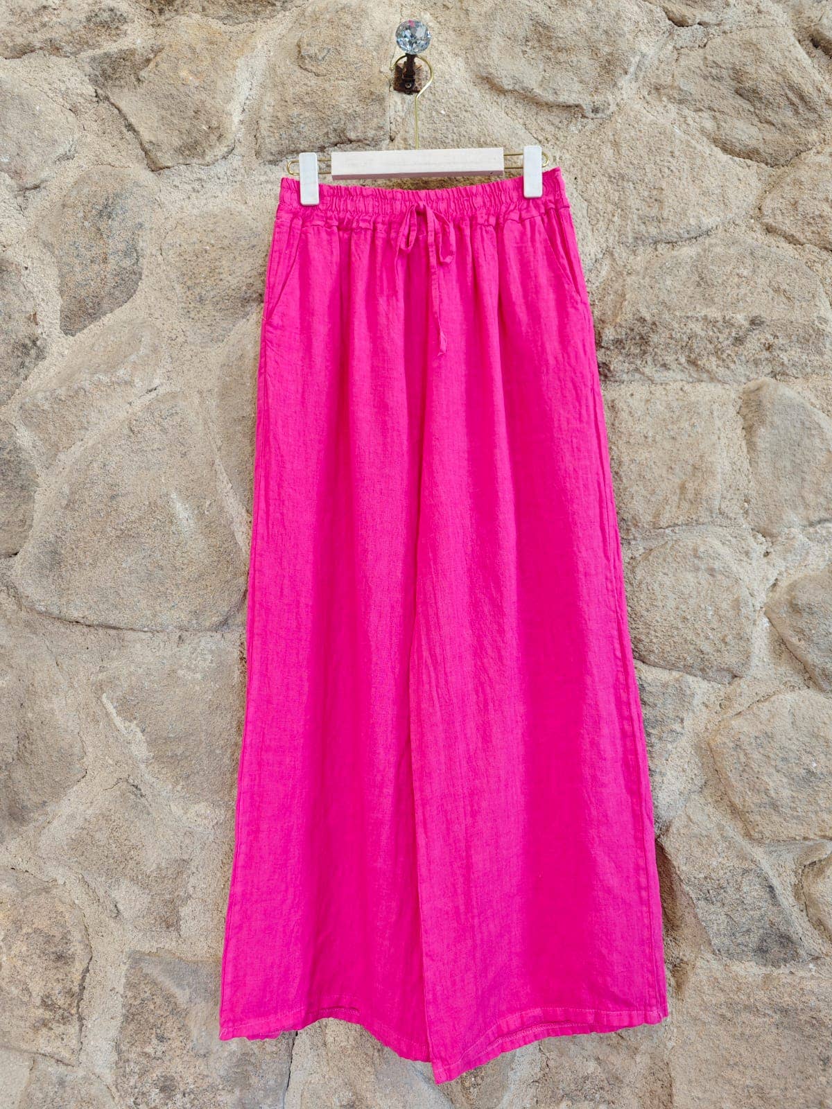 Linen & More - Vente Pantalon – femme - REF 15837 PANTALON DROIT 100 % LIN18