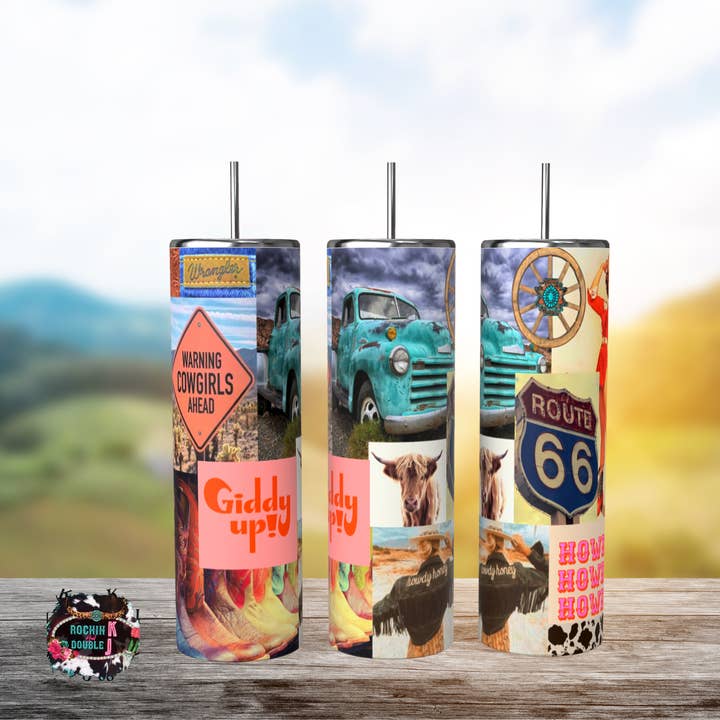 Bicchiere Western vintage per la vendita all'ingrosso da parte di Rockin K and Double J