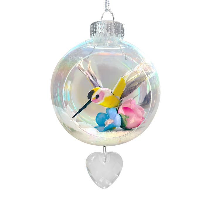 Adorno Reciclado Plástico Colibrí Púrpura dentro para venta al por mayor de Crystalize Home