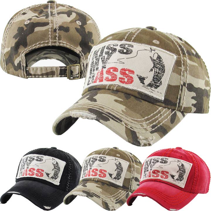 KBETHOS - Wholesale Baseball Cap - Unisex - Kiss My Bass - Baseball Cap