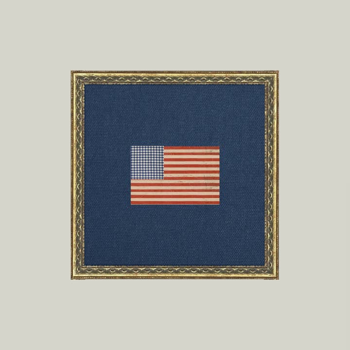 Petal Lane Home - Wholesale Art Print - Gingham Flag