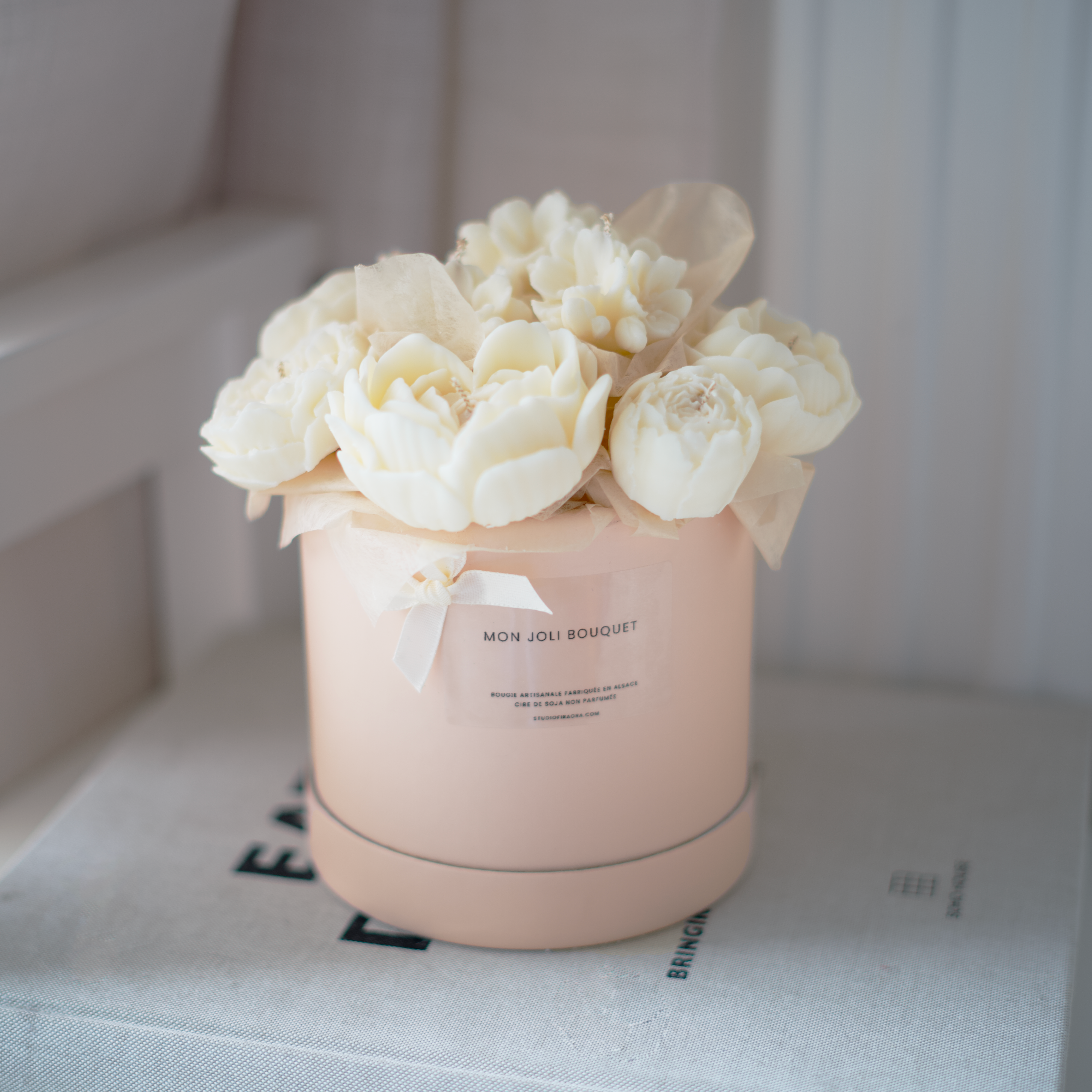 Studio Firaora - Wholesale Artificial Flowers - MY PRETTY BOUQUET of Love - Soy wax4