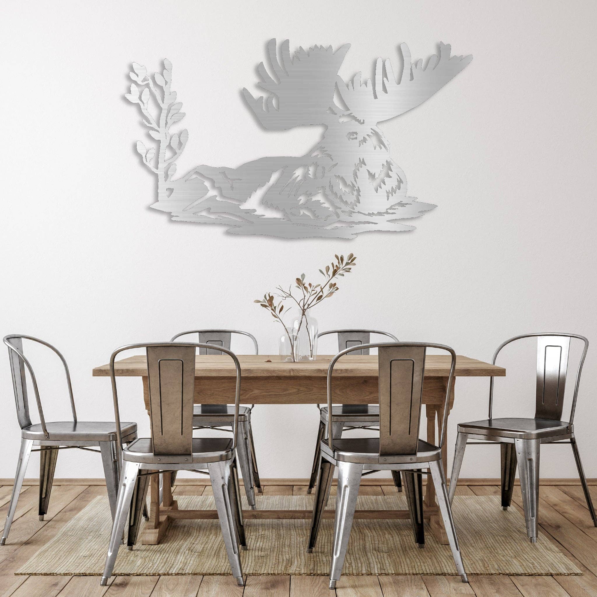metal-plex – wholesale Wall Accent – Laying Moose - Metal Wall Art3
