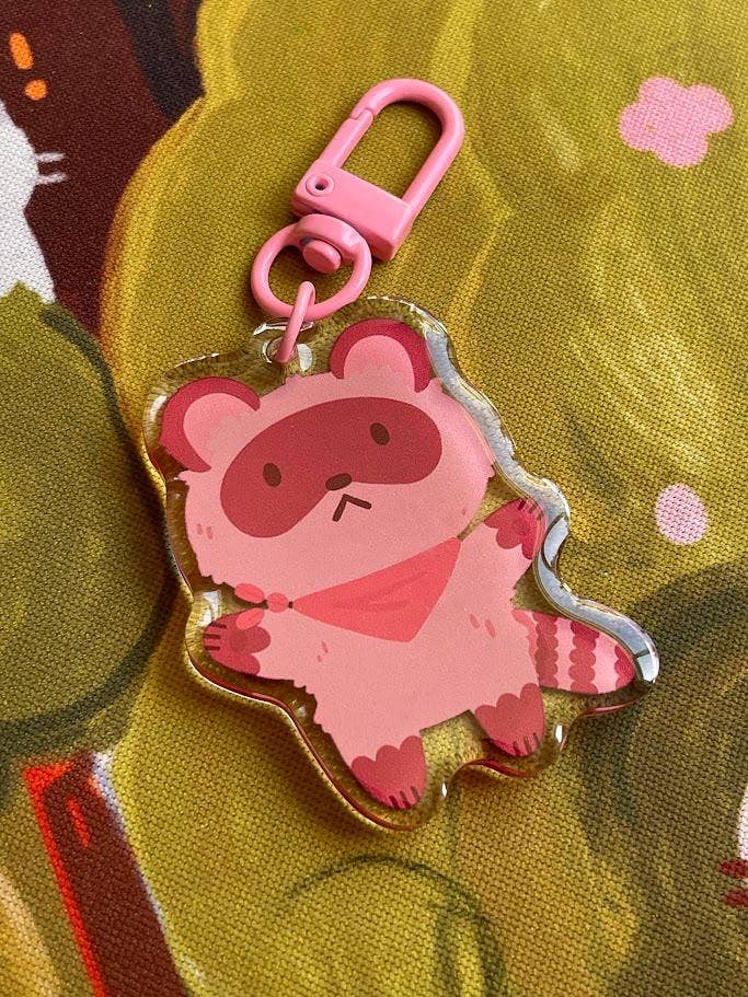Paper Rat Illustrations - Wholesale Keychain - Women's - Woodland Friends Mystery Acrylic Charms4