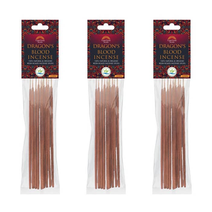 Designs by Deekay Inc. - Wholesale Incense - Dragon's Blood Artisan Resin Rolled Incense Sticks (10)0