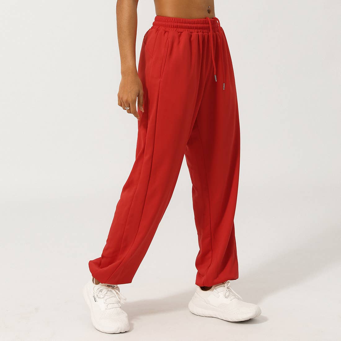 Sodalemon - Wholesale Athletic Sweatpants/Joggers - Women's - Women'S Waistband Drawstring Loose Fit Sweat Pants7