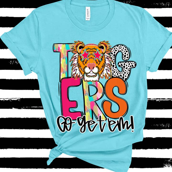 Tigers Mascot Tee for wholesale by Hooray Tees and Accessories