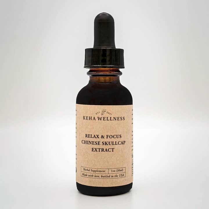 Keha Wellness - Wholesale Tincture - Relax & Focus - Chinese Skullcap