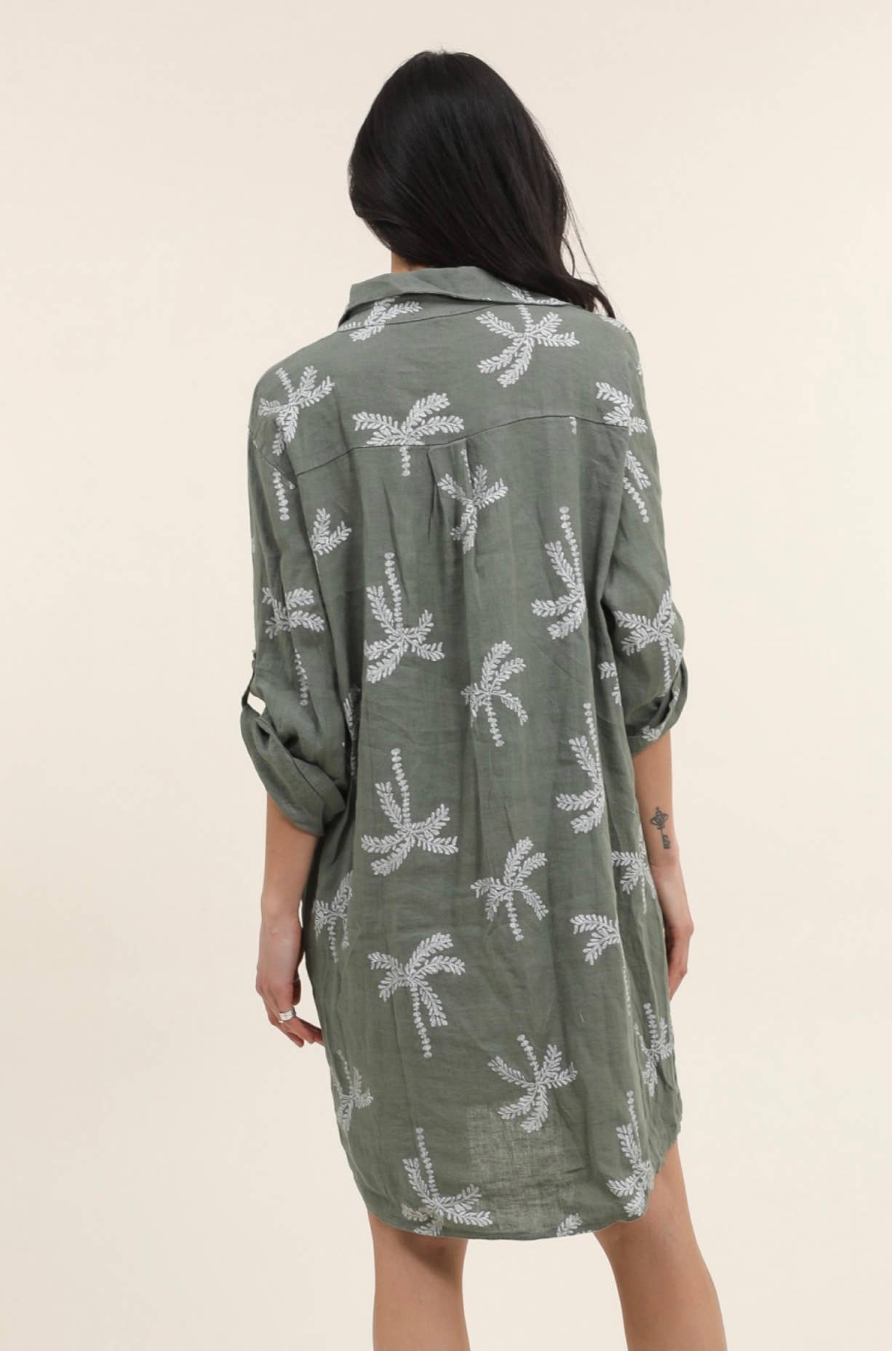 LÉA & LUC – Großhandel Kleid – Damen – Bedruckte Kleider aus 100% Leinen REF.68028