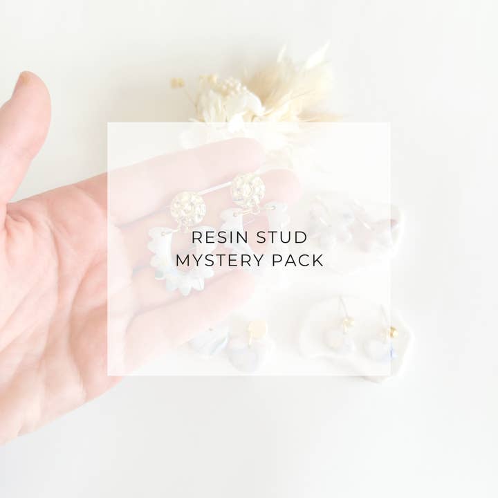 Resin Stud Mystery Packs for wholesale by Pollie & Res
