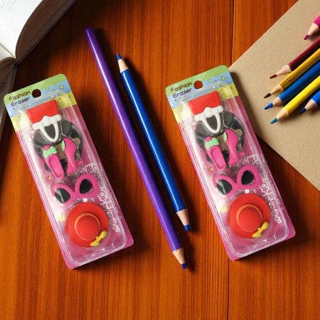 Emartbuy - Wholesale Eraser - Fashion Eraser Set - Stylish and Fun Desk Accessories for Kids1