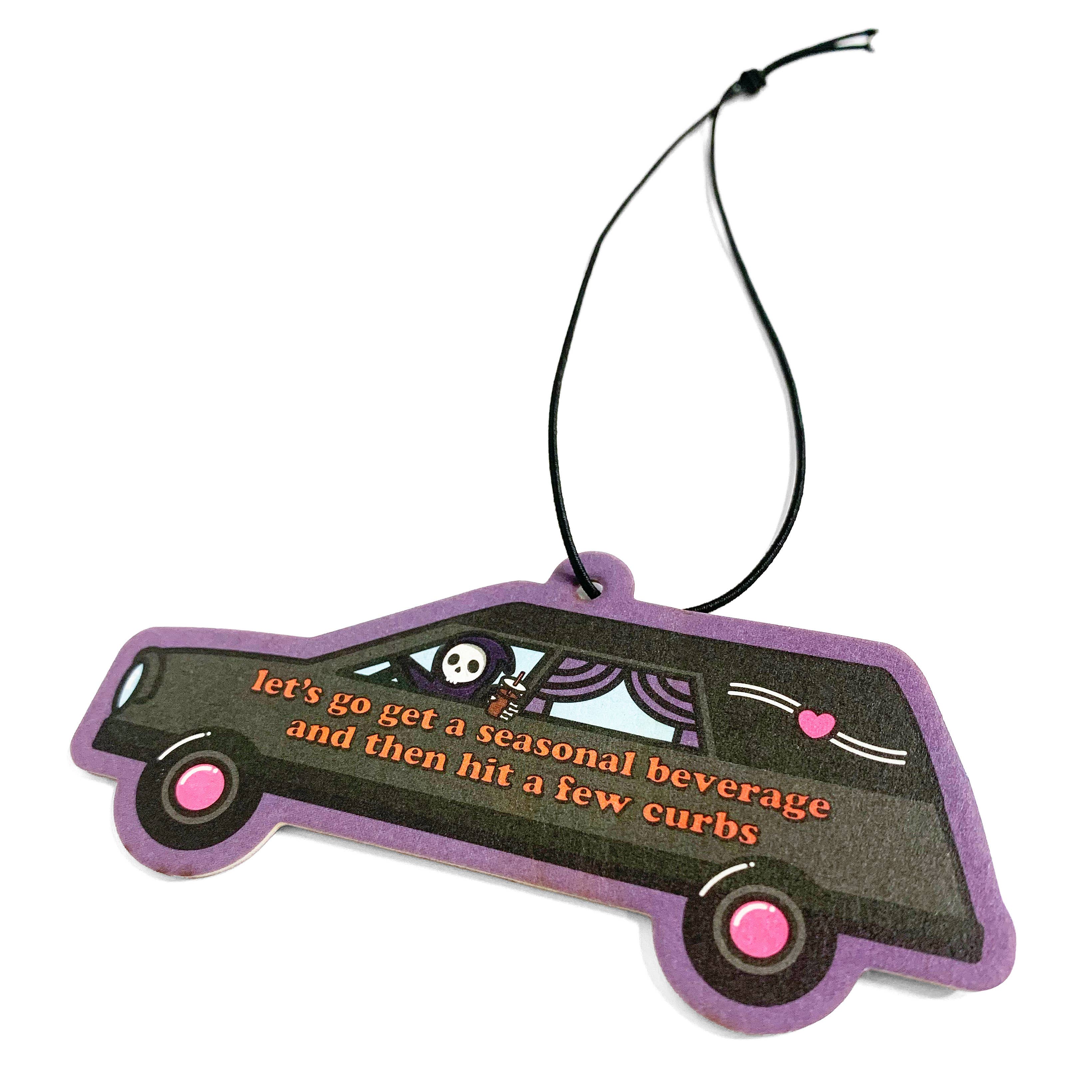 Krystan Saint Cat - Wholesale Car Freshener - Unisex - Grim Reaper Coffee Hit Curbs Pumpkin Spice Air Freshener1