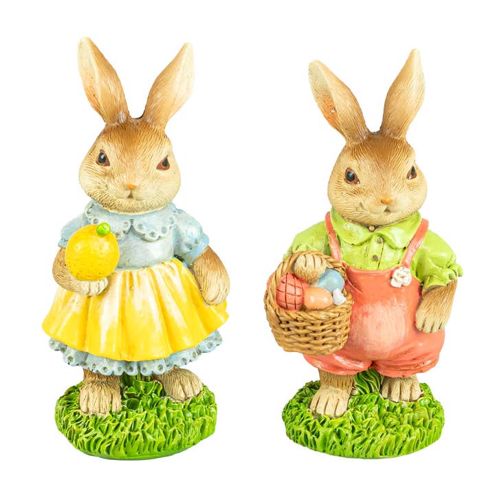 Bunbun Stander 2 assortis pour le dimanche de Pâques pour la vente par Hanna's Handiworks
