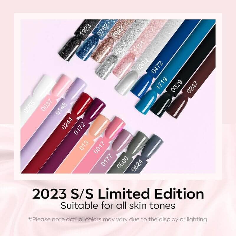 Modelones - Vente Assortiment de vernis à ongles - Vibrant Bliss - Kit de vernis à ongles gel 24 pièces, 20 couleurs3