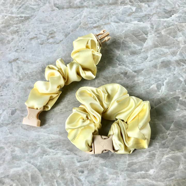 Buckle Scrunchie: Innovative Unique Hair Accessories for Moms and Athletes - Hot Pink for wholesale on Faire