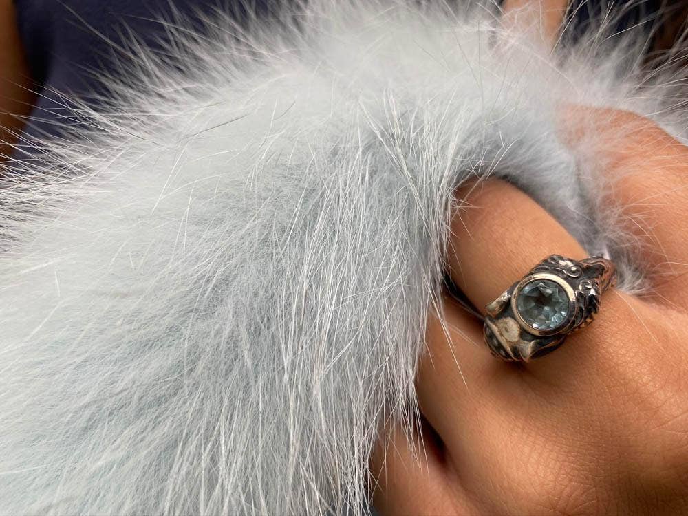 Sikara & Co. - Venta al por mayor Anillos grandes/de cóctel - Anillo Elefante Raja Onyx Verde3