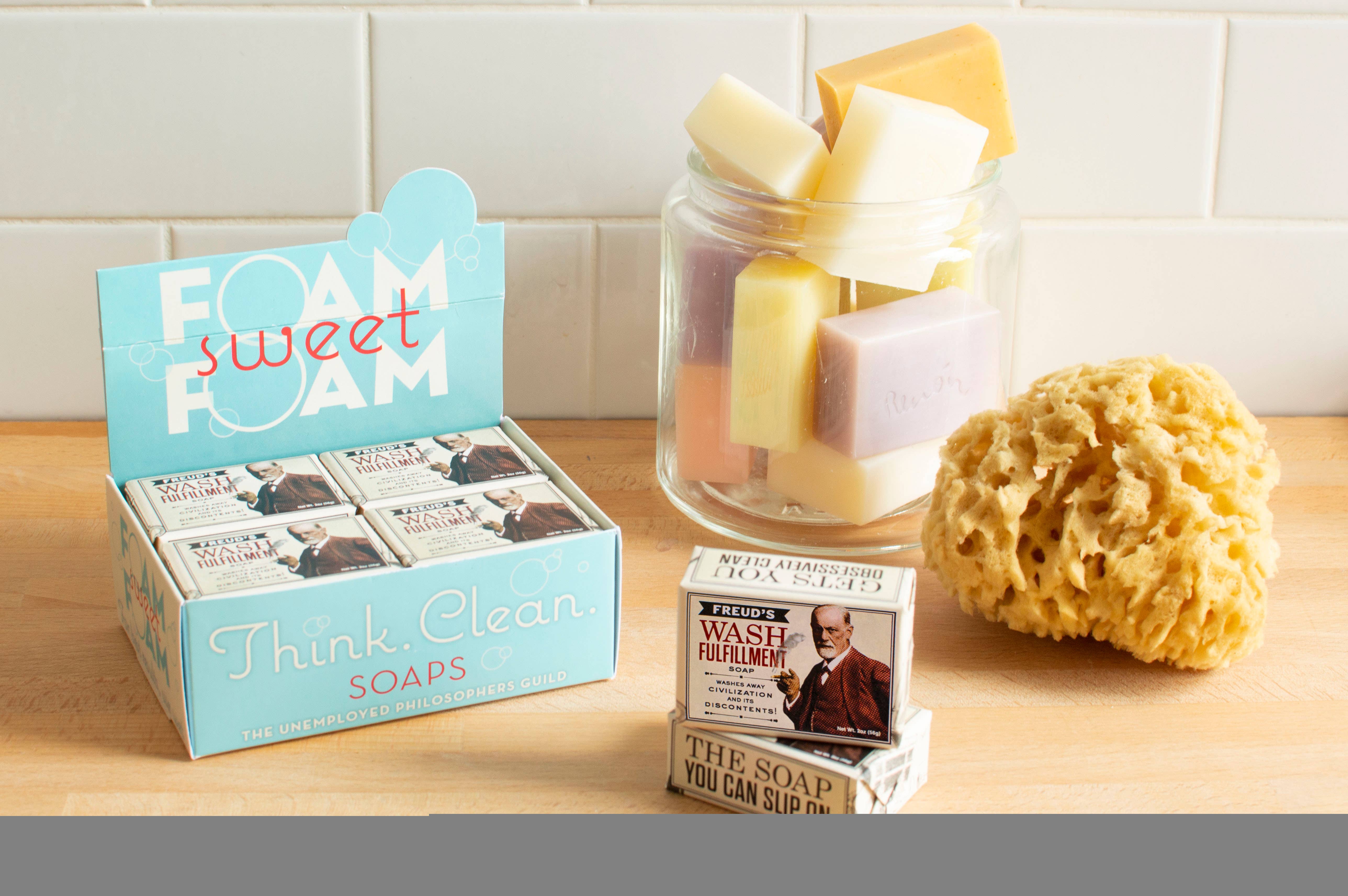 Unemployed Philosophers Guild – sabonete sólido por atacado – Sabonete Freud's Wash Fulfillment2