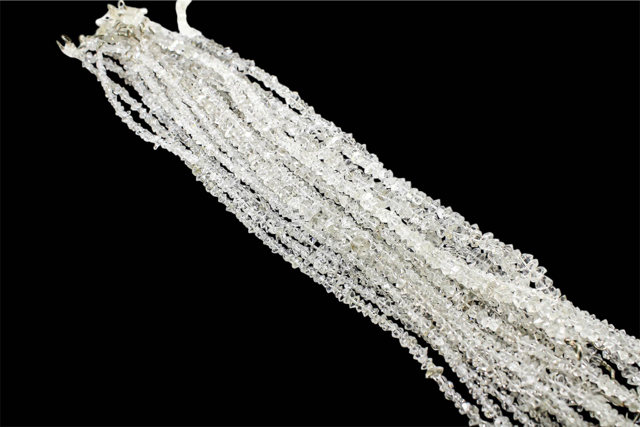 Quasar Gems USA - Venta al por mayor Cuentas - Cuentas de Pakimer/Herkimer Diamond en Hilo2