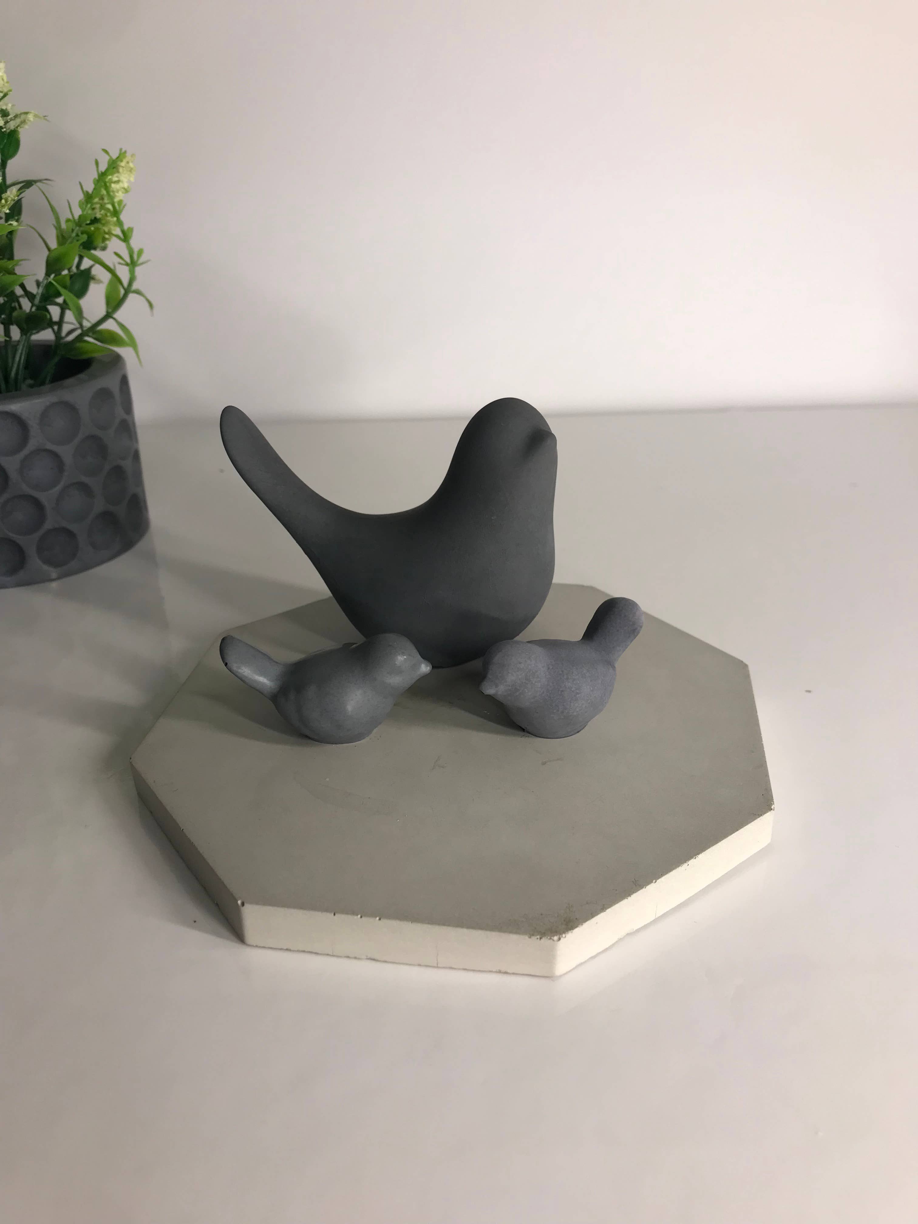 Joyful Lotus - Venta al por mayor Figura decorativa - Pájaros de concreto hechos a mano9