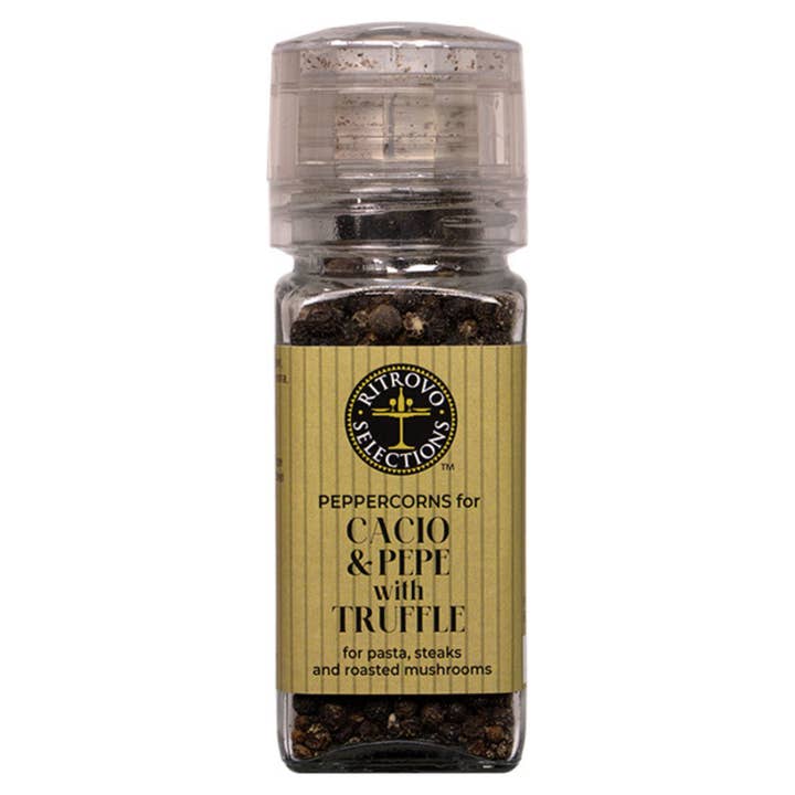 Grains de poivre à la truffe, en moulin pour la vente par RITROVO