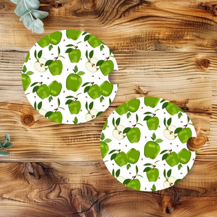 Æble Neopren Bil Kopholder Sæt for engroshandel hos Prairie Chicken Sticker Shop & Gifts