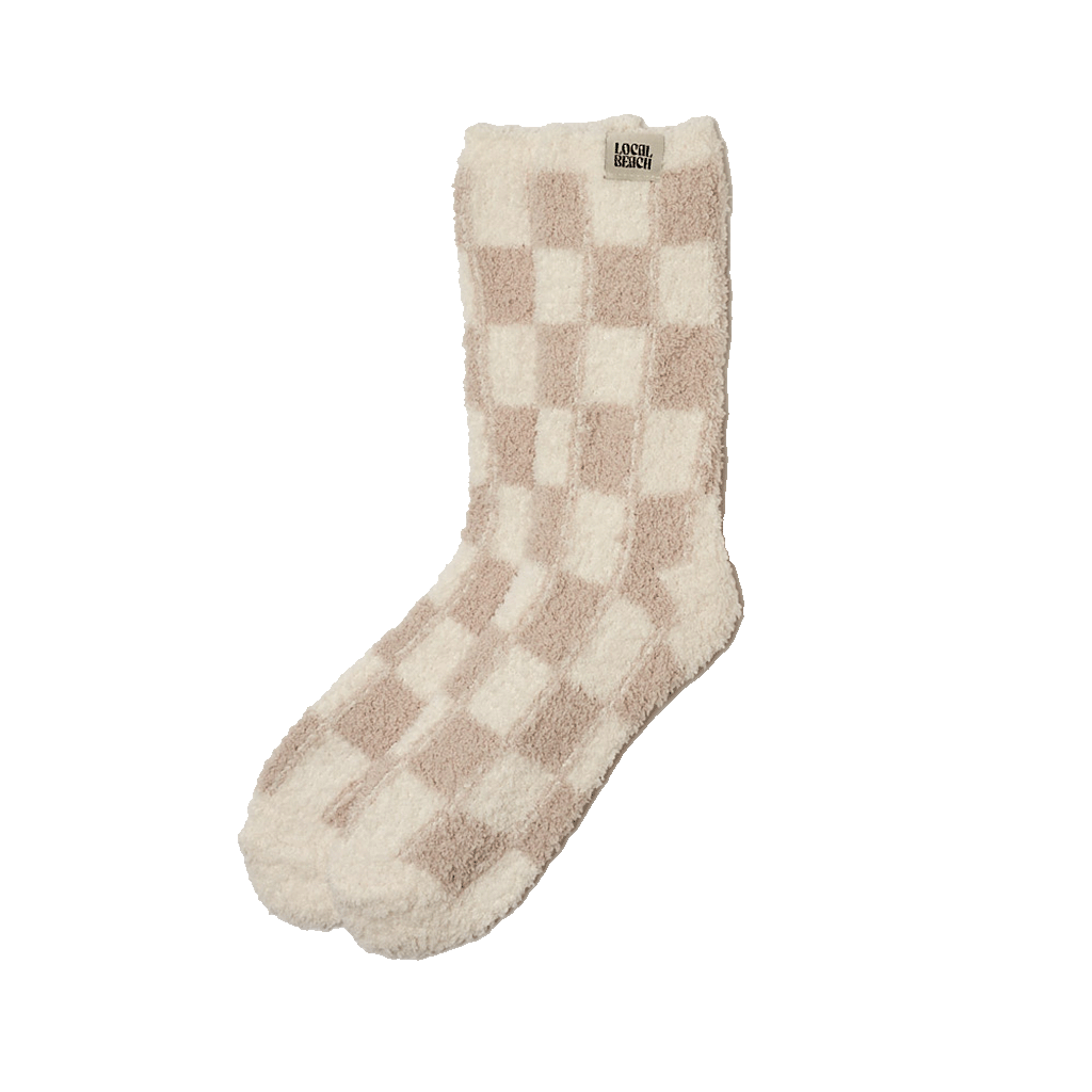 Local Beach - Wholesale Socks - Women's - Checker Local Beach Cozy Socks0