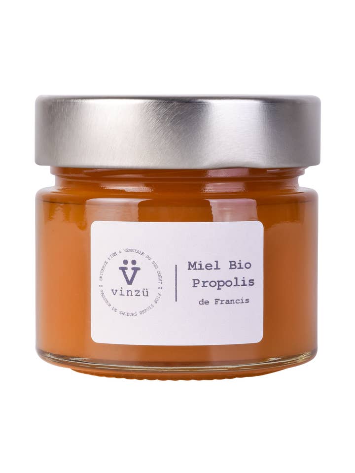 Organic propolis honey for wholesale by Vinzü