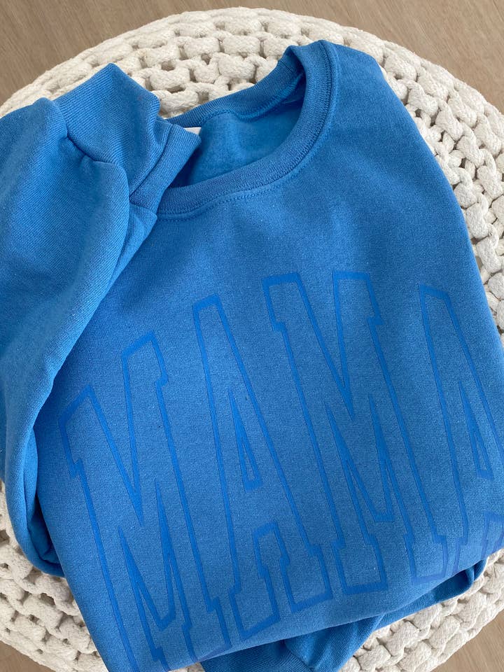 Mama College Font Graphic Sweatshirt for wholesale by RAGS & ROYAL