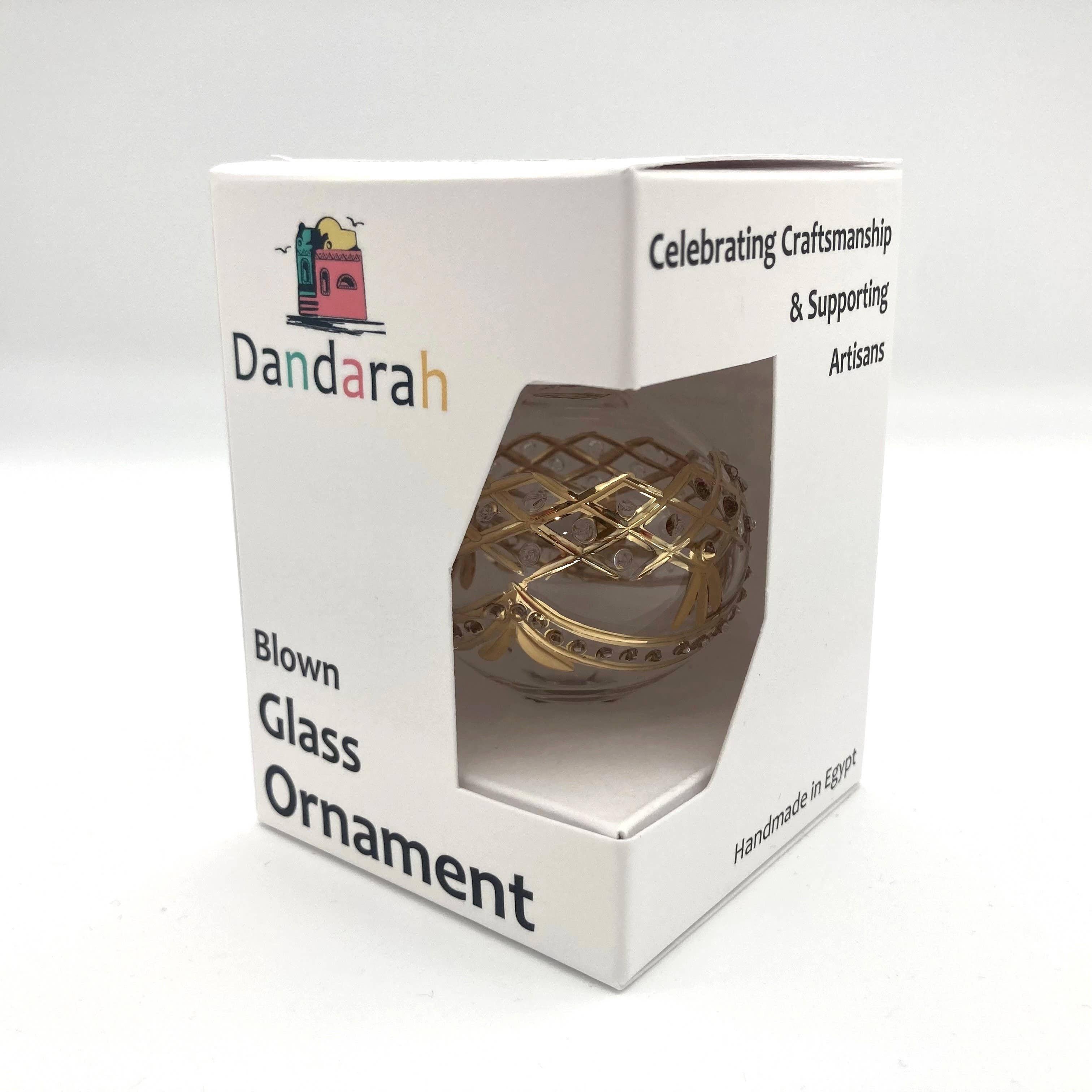 Dandarah - Vente Objets de décoration - Ornement en verre soufflé - Fleurs bleues6