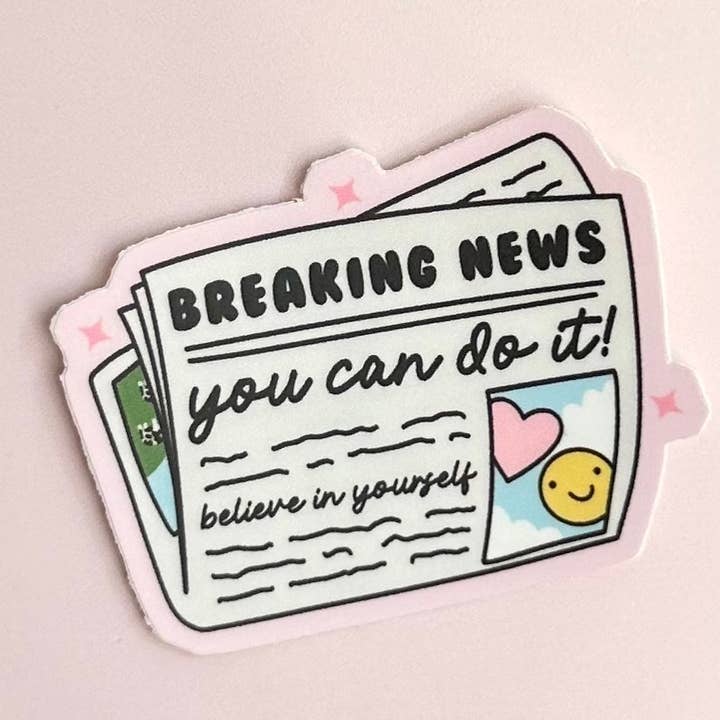 Pegatina Mate | Regalo de Inspiración Motivacional Tú Puedes Hacerlo para venta al por mayor de Dolly’s Doodles