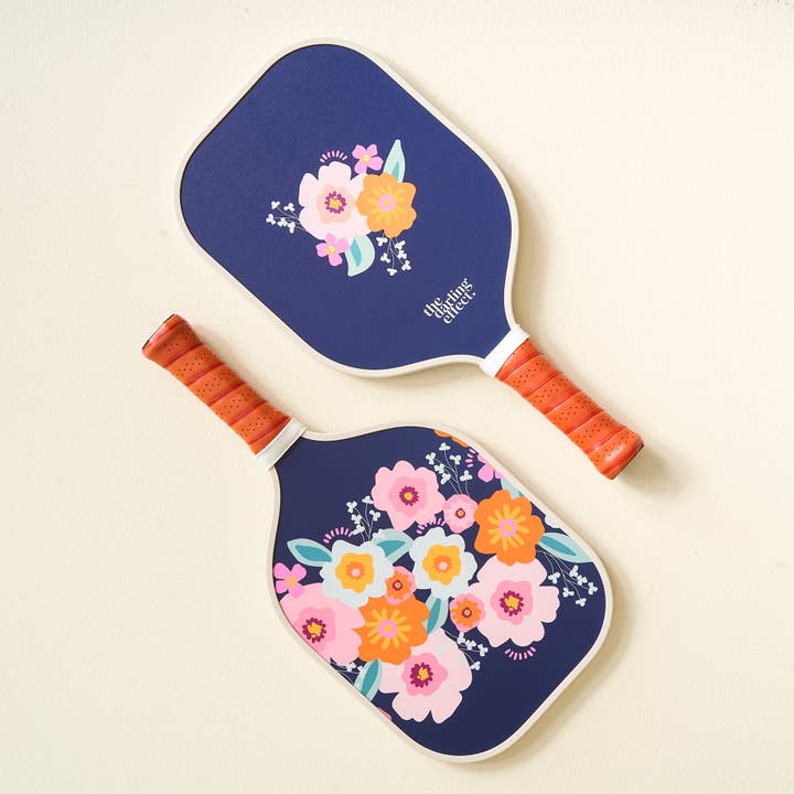 Pickleball Paddle - Bright + Bloomy Navy for wholesale by The Darling Effect