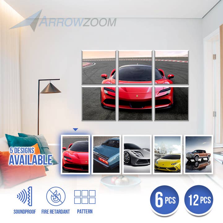 Arrow Zoom Limited – wholesale Wall Accent – Car Velcro Felt Art Wall Panels KK1227